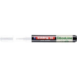 Marker olejowy na bazie wody e-50 EDDING EcoLine, 2-3mm, biały