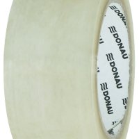Taśma pakowa DONAU Solvent , 48mm, 60m, 42mikr., transparentna