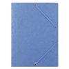 Teczka z gumką DONAU, preszpan, A4, 390gsm, 3-skrz., niebieska