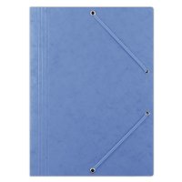 Teczka z gumką DONAU, preszpan, A4, 390gsm, 3-skrz., niebieska