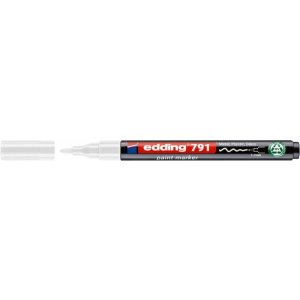 Marker olejowy e-791 EDDING, PCR, biały