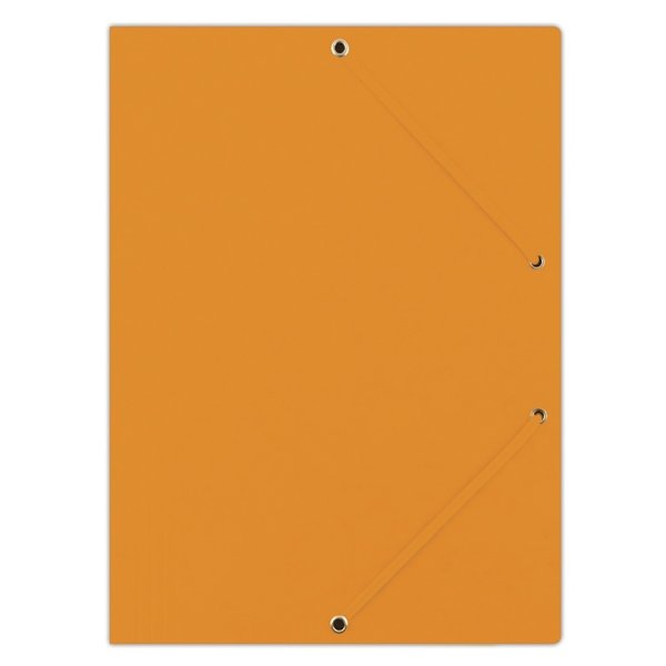 Teczka z gumką DONAU, preszpan, A4, 390gsm, 3-skrz., pomarańczowa