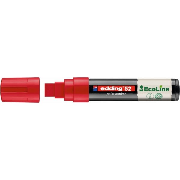 Marker olejowy na bazie wody e-52 EDDING EcoLine, 4-15mm, czerwony