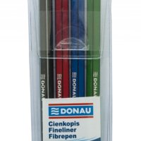 Cienkopis DONAU D-Fine, 0,4 mm, 4 szt., mix kolorów