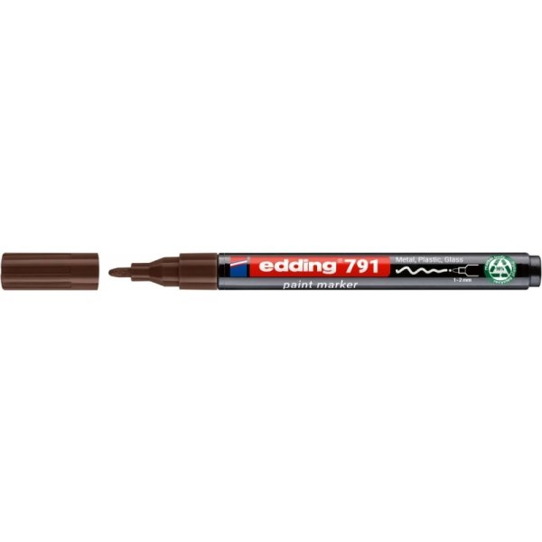 Marker olejowy e-791 EDDING, PCR, brązowy