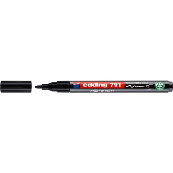Marker olejowy e-791 EDDING, PCR, czarny