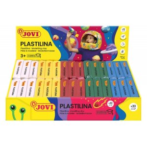 Display plasteliny JOVI, 30x50g, 6x5 kolorów, mix kolorów