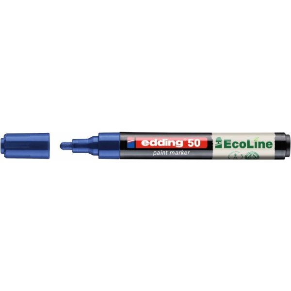 Marker olejowy na bazie wody e-50 EDDING EcoLine, 2-3mm, niebieski