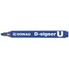 Marker permanentny DONAU D-Signer U, okrągły, 2-4mm (linia), niebieski