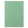 Teczka z gumką DONAU, preszpan, A4, 390gsm, 3-skrz., zielona
