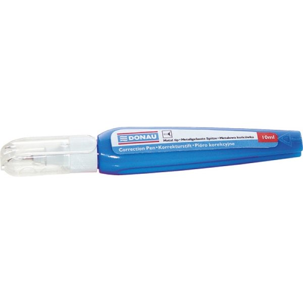 Korektor w piórze DONAU, metalowa końcówka, 10ml