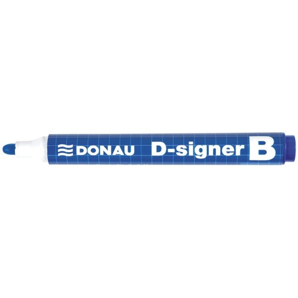 Marker do tablic DONAU D-Signer B, okrągły, 2-4mm (linia), niebieski