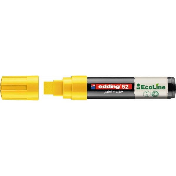 Marker olejowy na bazie wody e-52 EDDING EcoLine, 4-15mm, żółty