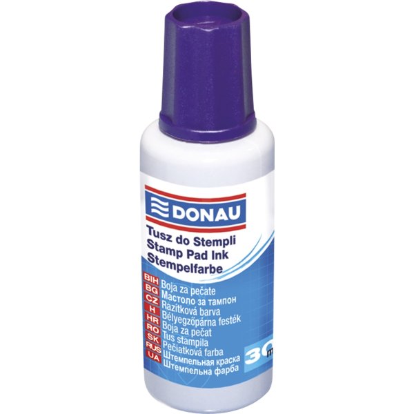 Tusz do pieczątek DONAU, 30ml, fioletowy