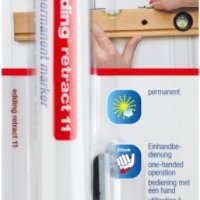 Marker permanentny automatyczny e-11 EDDING, 1,5-3mm, blister, czarny