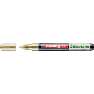 Marker olejowy na bazie wody e-51 EDDING EcoLine, 1-2mm, złoty
