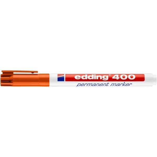 Marker permanentny e-400 EDDING, 1mm, pomarańczowy