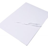 Teczka wiązana OFFICE PRODUCTS, karton, A4, 300gsm, 3-skrz., biała