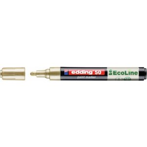 Marker olejowy na bazie wody e-50 EDDING EcoLine, 2-3mm, złoty