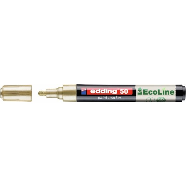 Marker olejowy na bazie wody e-50 EDDING EcoLine, 2-3mm, złoty