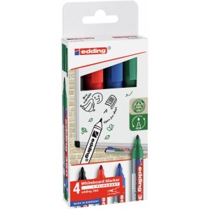 Marker do tablic suchościeralnych e-360 EDDING, 1,5-3 mm, 4 szt., mix kolorów