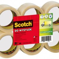 Taśma pakowa do wysyłek SCOTCH® Hot-melt (371), 50mm, 66m, transparentna
