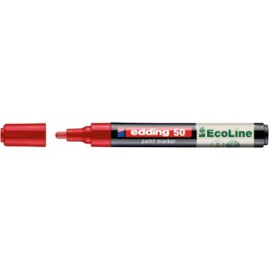 Marker olejowy na bazie wody e-50 EDDING EcoLine, 2-3mm, czerwony