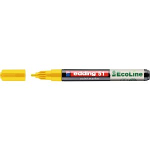 Marker olejowy na bazie wody e-51 EDDING EcoLine, 1-2mm, żółty