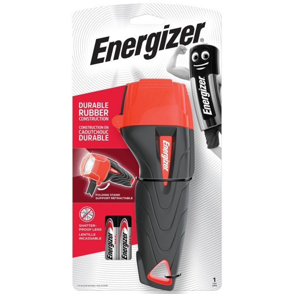 Latarka ENERGIZER Impact Led + 2szt. baterii AA, czarna