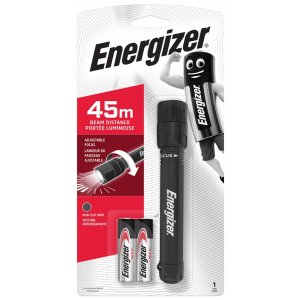 Latarka ENERGIZER X-Focus  +  2szt. baterii AA, czarna