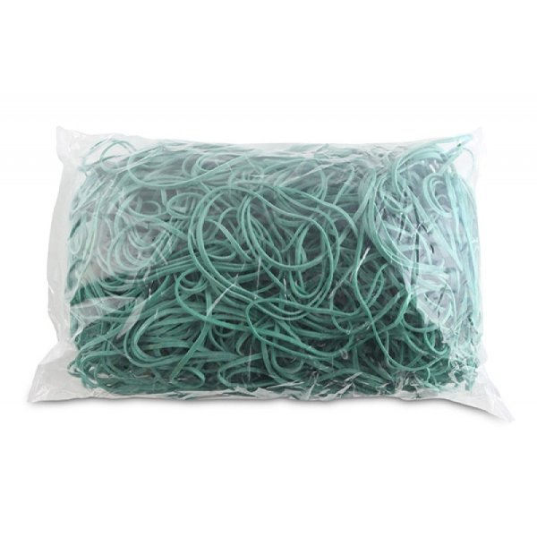 Gumki recepturki OFFICE PRODUCTS, średnica 80mm, 1,5x3mm, 60% kauczuku, 1000g, zgrzewka, zielone