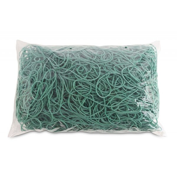 Gumki recepturki OFFICE PRODUCTS, średnica 100mm, 1,5x1,5mm, 60% kauczuku, 1000g, zgrzewka, zielone