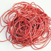 Gumki recepturki Q-CONNECT, 100g, średnica 50mm, czerwone