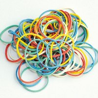 Gumki recepturki Q-CONNECT, 250g, średnica 25mm, mix kolorów