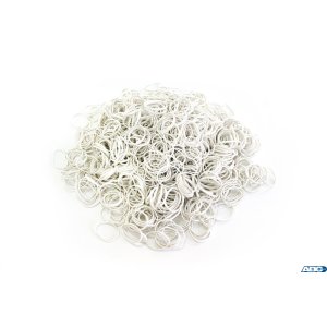 Gumki recepturki 1kg 100mm białe gure100x1.5x1.5 EMERSON