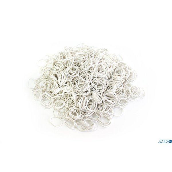 Gumki recepturki 1kg 100mm białe gure100x1.5x1.5 EMERSON