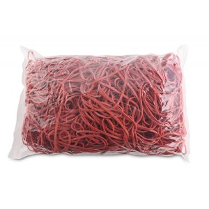 Gumki recepturki OFFICE PRODUCTS, średnica 130mm, 1,5x3mm, 60% kauczuku, 1000g, zgrzewka, czerwone
