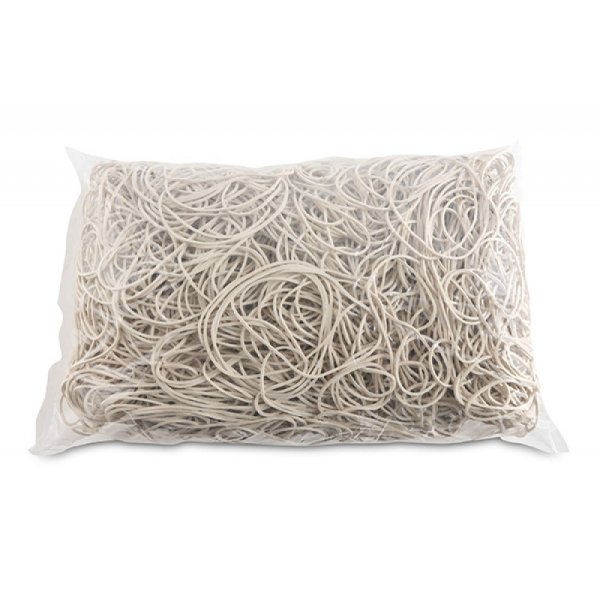 Gumki recepturki OFFICE PRODUCTS, średnica 70mm, 1,5x1,5mm, 60% kauczuku, 1000g, zgrzewka, białe
