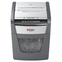 Niszczarka automatyczna REXEL OPTIMUM AUTOFEED+ 50X, P-4, 50 katrek, 20l, czarna