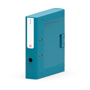 Segregator NEW BINDER MOXOM, plastikowy, A4 / 70mm, szaro-niebieski
