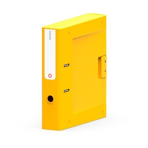 Segregator NEW BINDER MOXOM, plastikowy, A4 / 70mm, żółty