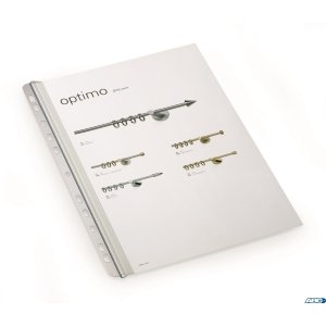 Grzbiety zaciskowe DURABLE A4 / 30 z listwą do segr. ring 50szt 290219