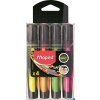 Zakreślacz FLUO PEPS max mix kolorów 4szt etui pud. z zaw. MAPED 742947