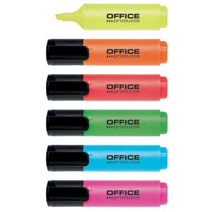 Zakreślacz OFFICE PRODUCTS, 2-5mm (linia), 6szt., mix kolorów