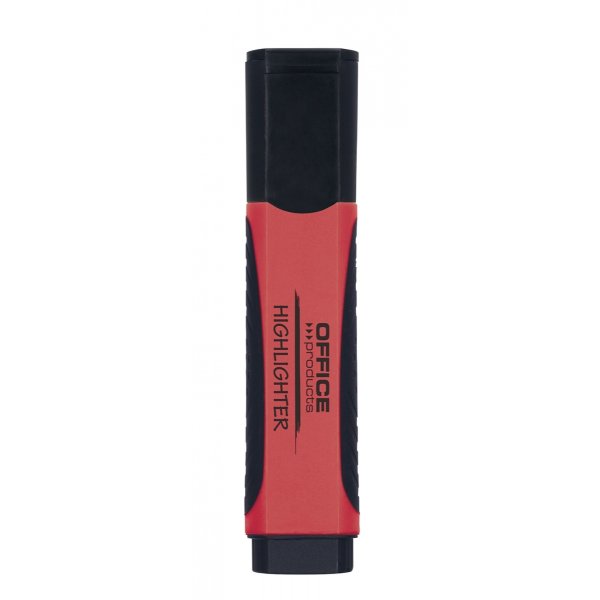 Zakreślacz OFFICE PRODUCTS z gumowym uchwytem, 2-5mm, czerwony