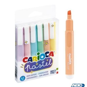 Zakreślacz pastelowy CARIOCA 6 kolorów 160-2224