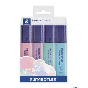 Zakreślacz Textsurfer classic Pastel, 4 kol. w opak., Staedtler S 364 CWP4PA