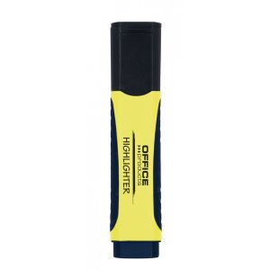 Zakreślacz OFFICE PRODUCTS z gumowym uchwytem, 2-5mm, żółty