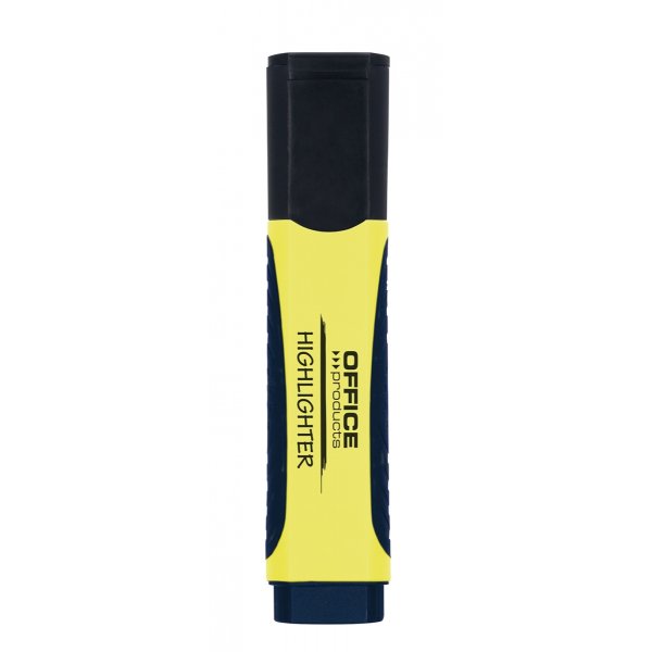 Zakreślacz OFFICE PRODUCTS z gumowym uchwytem, 2-5mm, żółty