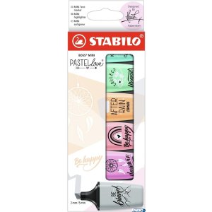 Zakreślacz Stabilo BOSS MINI PASTELLOVE 6szt.